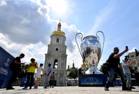 Kiev, la ciudad que acoge este sábado la final de la Champions League / AFP