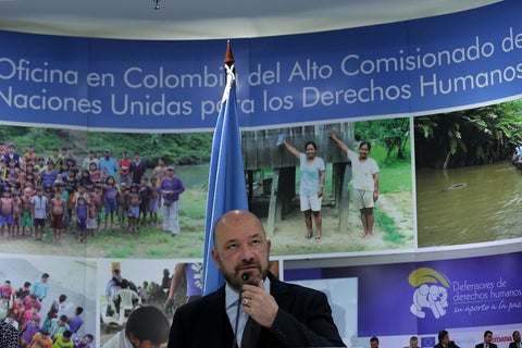 Alberto Brunori, representante en Colombia del Alto Comisionado de la ONU