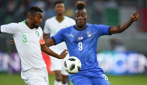 Arabia Saudita pierde contra Italia