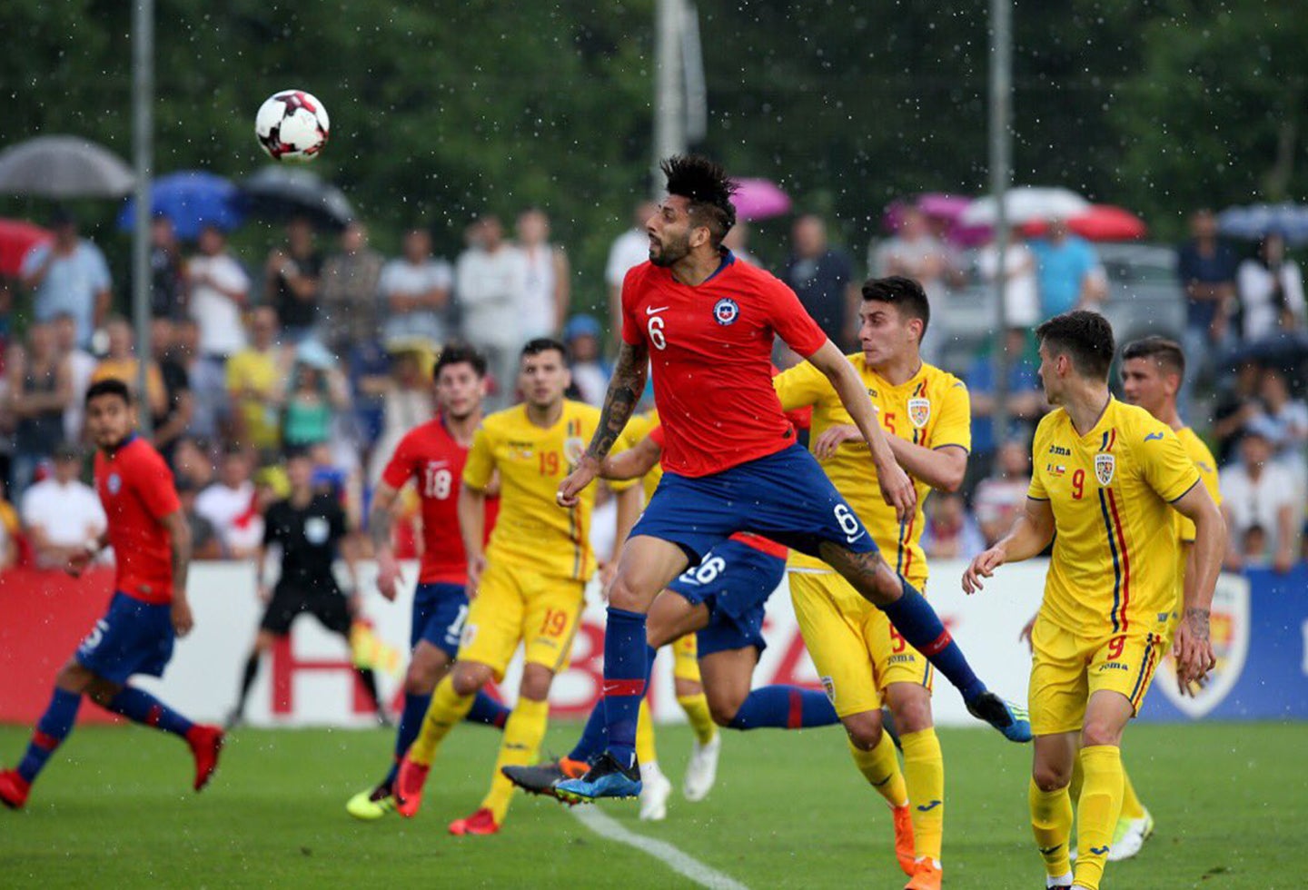 Chile vs Rumania / Tomada de la cuenta de Twitter @LaRoja