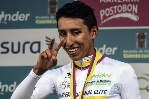 Egan Bernal, ciclista colombiano al servicio de Sky