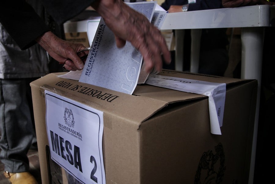 Urnas de votación en Colombia / Colprensa