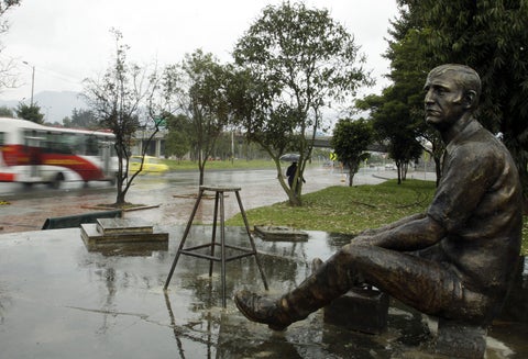 Estatua en honor a Jaime Garzón / Colprensa
