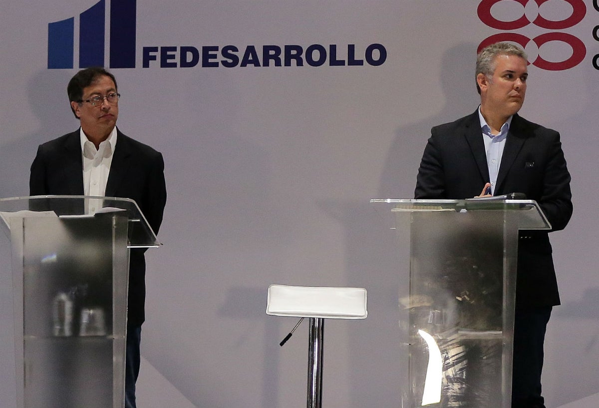 Gustavo Petro e Iván Duque