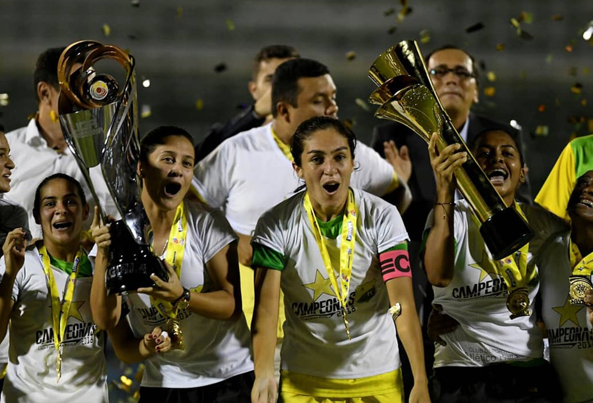 Atlético Huila, campeón de la Liga Águila Femenina / Tomada de la cuenta de Twitter @Dimayor