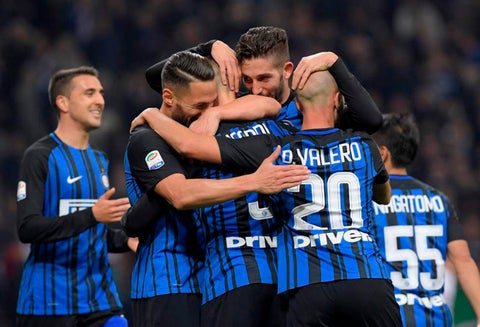 Jugadores del Inter celebrando