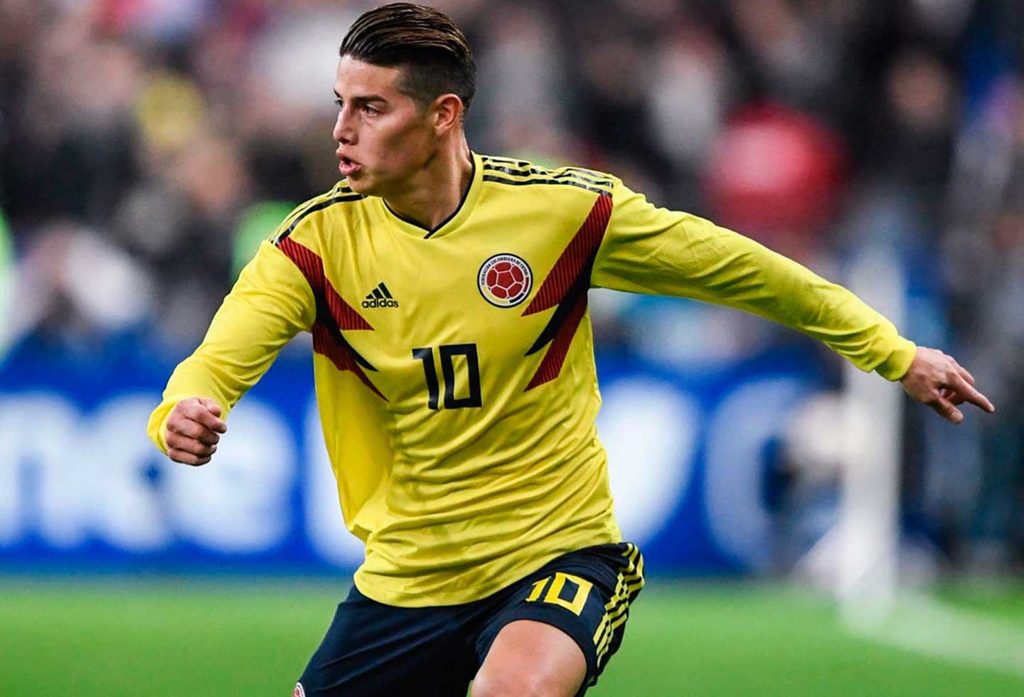 James Rodríguez con la selección Colombia