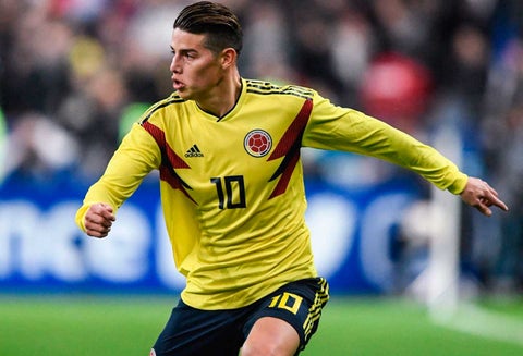 James Rodríguez con la selección Colombia