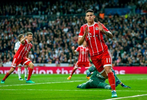 James dejó de celebrar su gol al Madrid con la camiseta del Bayern en semifinales