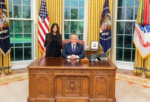 Kim Kardashian y Donald Trump