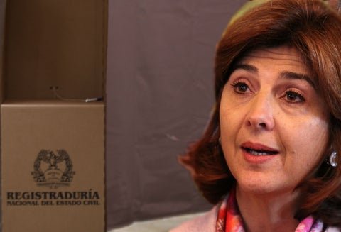 María Ángela Holguín, ministra de Relaciones Exteriores