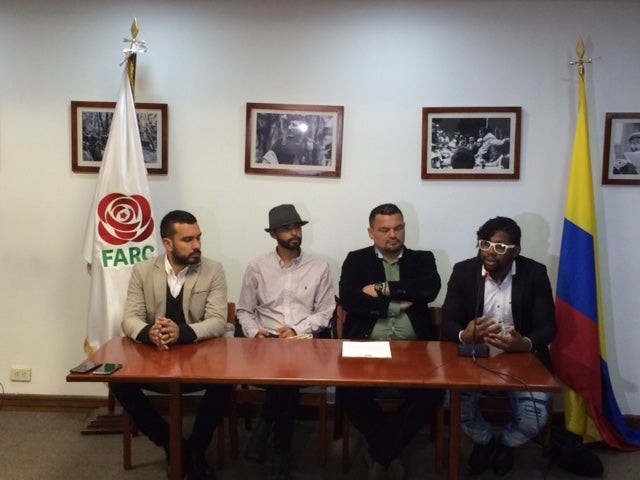 Militantes del partido Farc