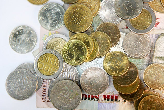Las monedas colombianas