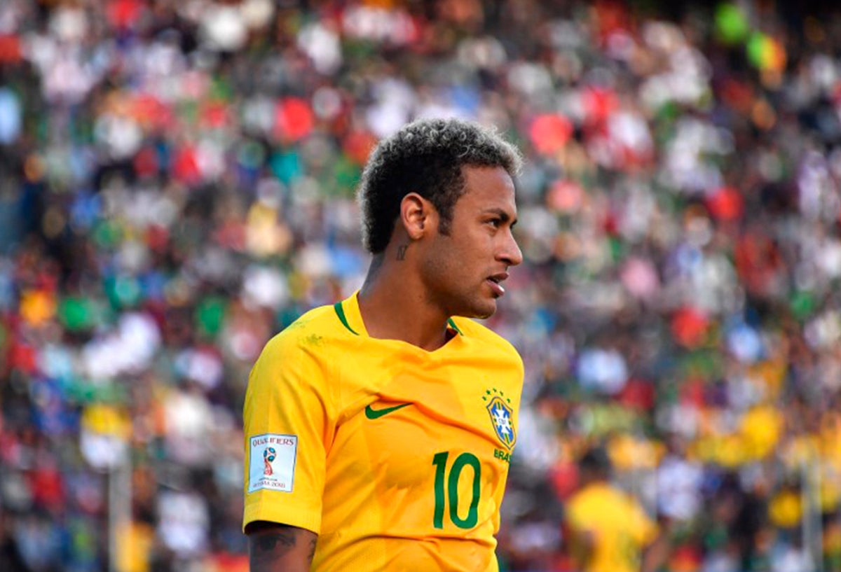 Neymar, estrella de la selección de Brasil