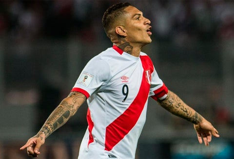 Paolo Guerrero, delantero de la Selección de Perú