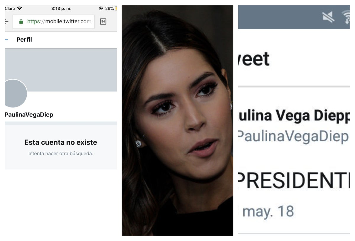 Paulina Vega, ex miss Universo colombiana, y su cuenta en Twitter