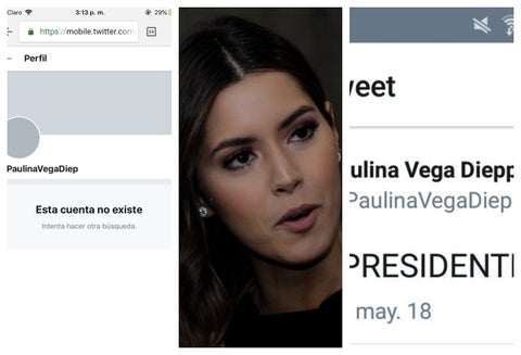 Paulina Vega, ex miss Universo colombiana, y su cuenta en Twitter