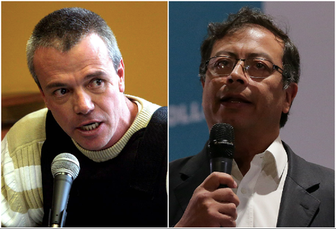 John Jairo Velásquez 'Popeye' y Gustavo Petro