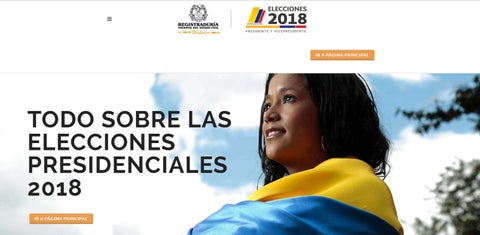 Página web de la Registraduría