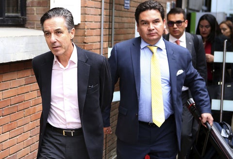 Llegada de Roberto Prieto a los juzgados de Paloquemao