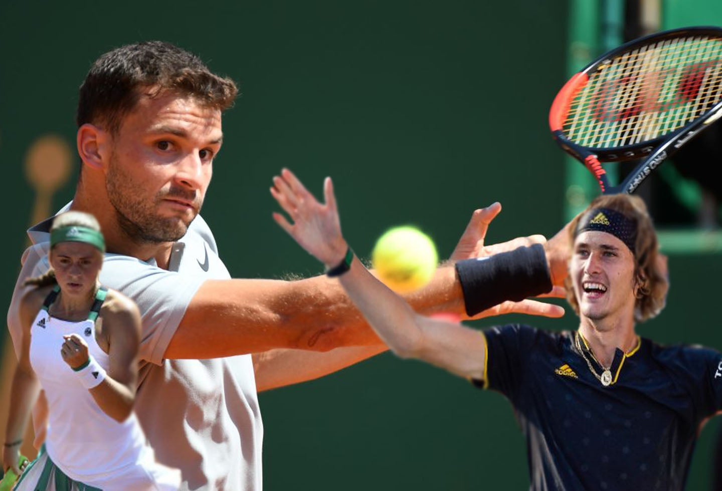 Zverev, Dimitrov y Ostapenko