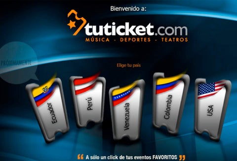 Imagen del sitio de Tuticket.com
