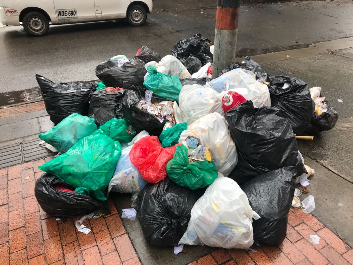 Acumulación de basuras en Bogotá