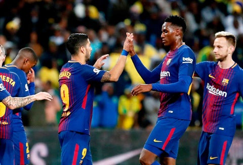 Yerry Mina en el Barcelona