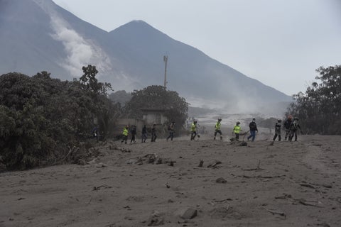 Volcán de Fuego en Guatemala