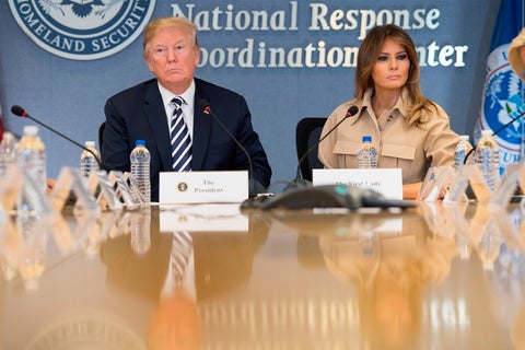 Melania Trump junto a Donald Trump.