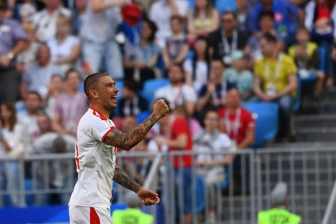 Aleksandar Kolarov, lateral de la Selección Serbia