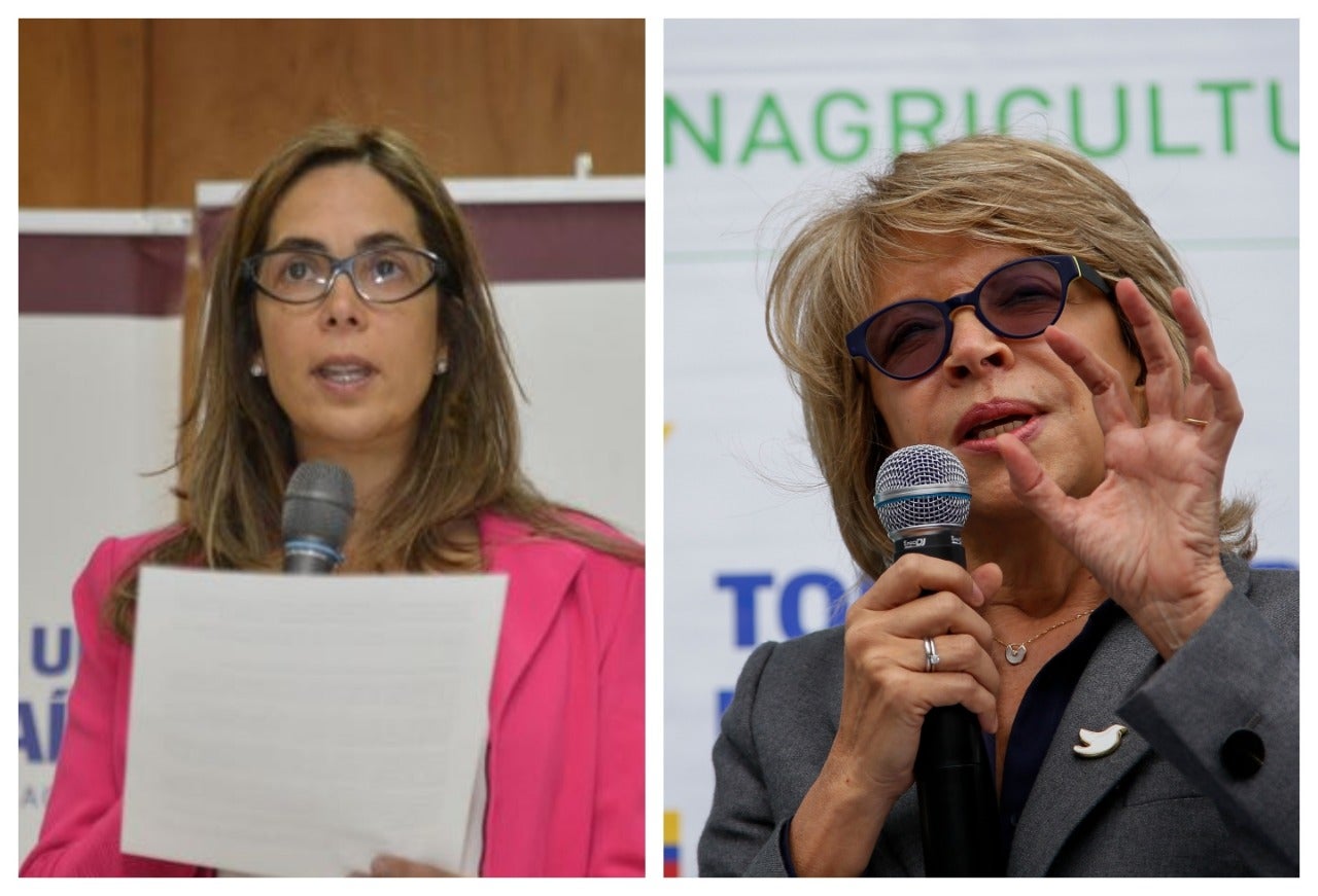 Exministras Gina Parody y Cecilia Álvarez