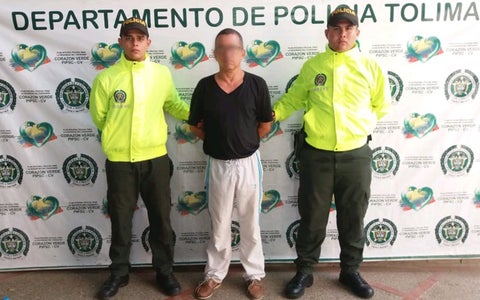 La captura tuvo lugar en el departamento del Tolima