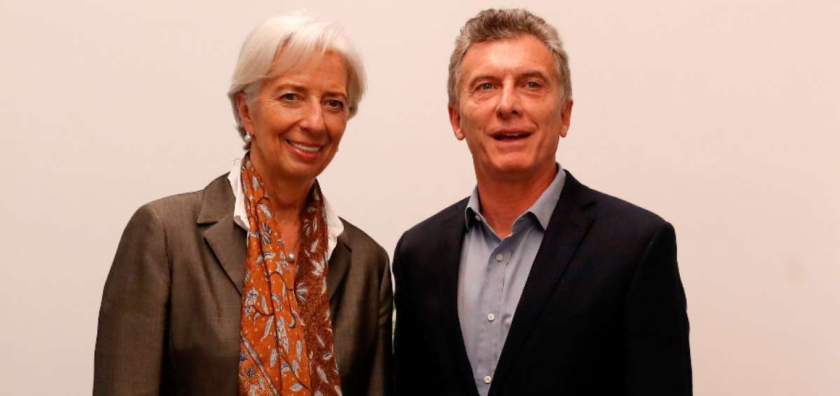 El presidente argentino, Mauricio Macri con la directora del Fondo Monetario Internacional (FMI), Christine Lagarde.