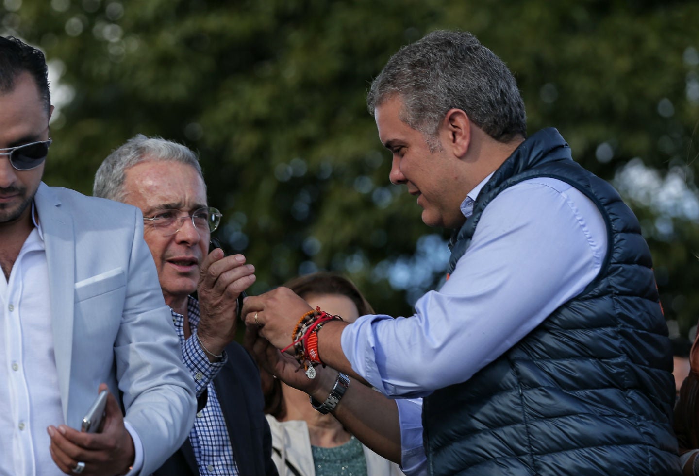 Álvaro Uribe e Iván Duque así estuvieron en la campaña presidencial.