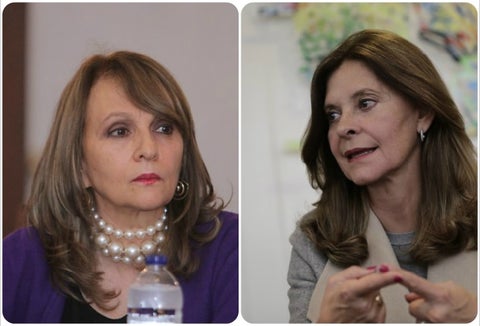 Ángela María Robledo y Martha Lucía Ramírez, candidatas a la Vicepresidencia