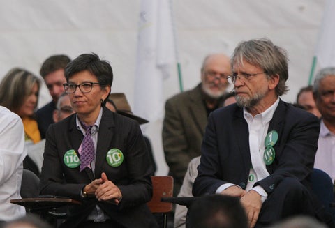 Claudia López y Antanas Mockus