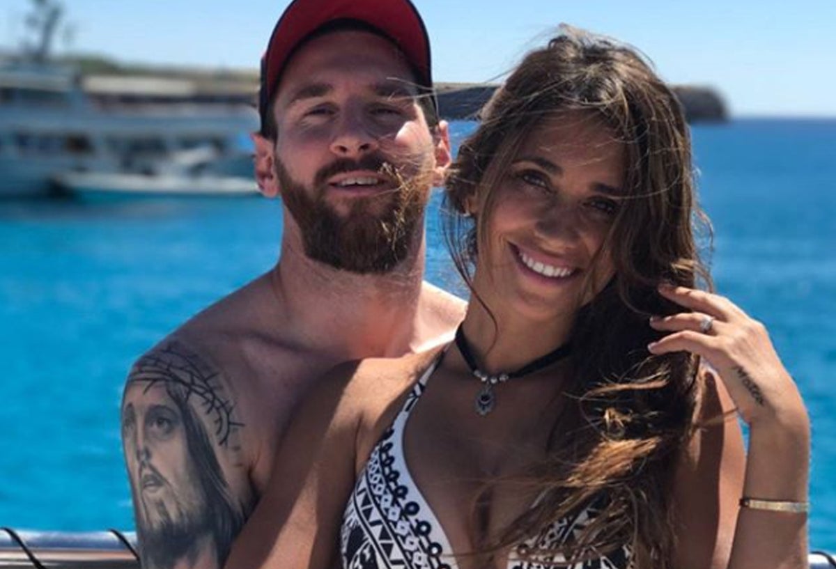 Antonella y Messi