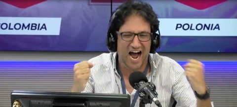 Antonio Casale narró los goles de Colombia ante Polonia