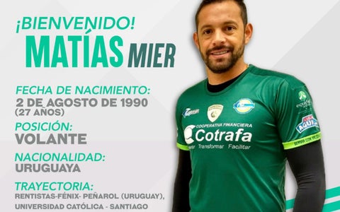 Matías Mier, nuevo jugador de La Equidad