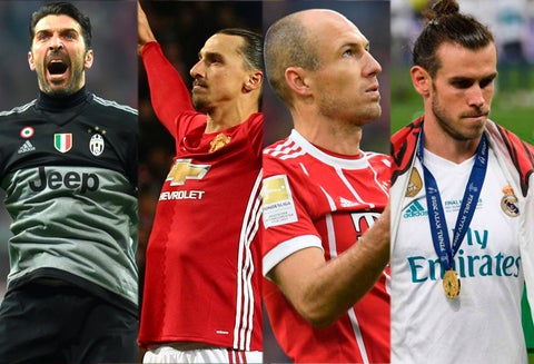 Buffon, Zlatan, Robben y Bale