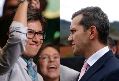 Claudia López y Alfredo Ramos