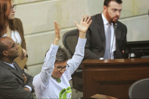 Claudia López, promotora de la Consulta Anticorrupción