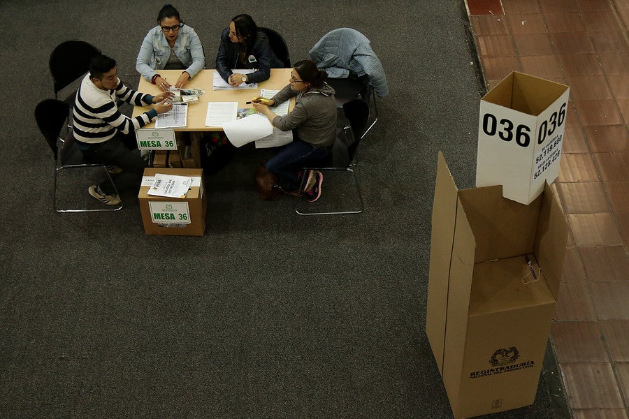 Puesto de votación.