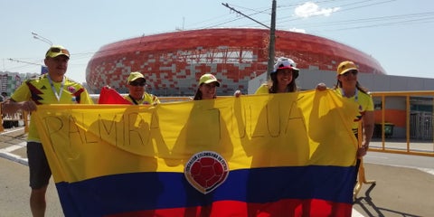 Hinchas colombianos
