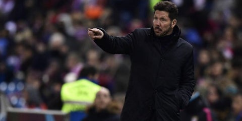 Diego Pablo Simeone, técnico del Atlético de Madrid