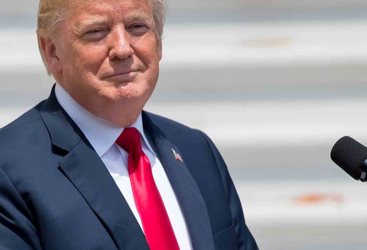Donald Trump, presidente de Estados Unidos a su llegada a Bruselas.
