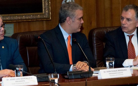 Duque se reunió con las altas cortes