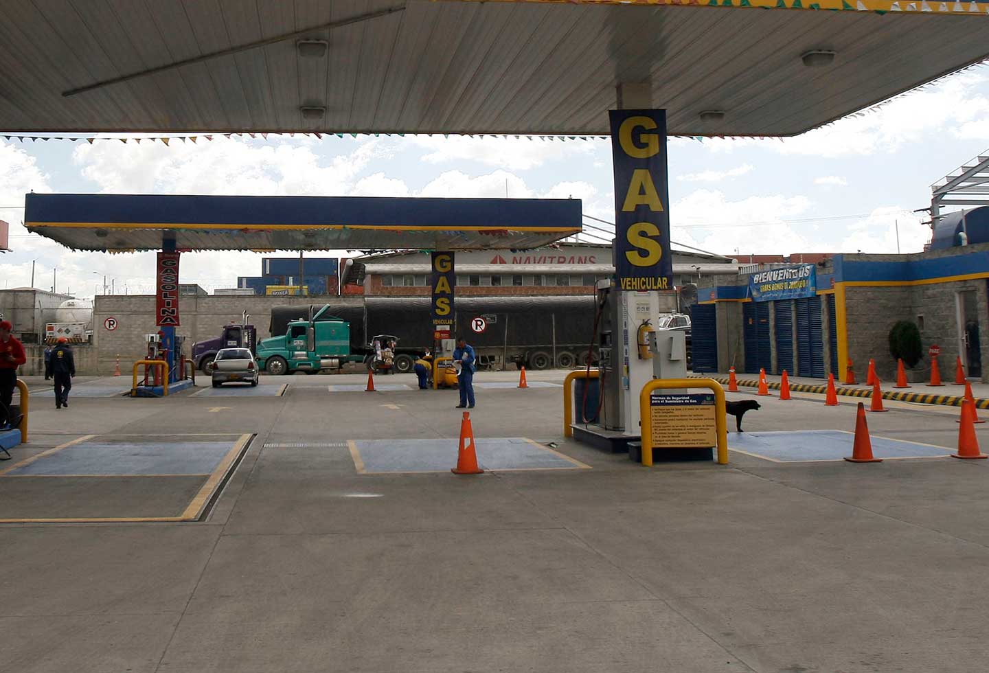 Estación de gas vehícular