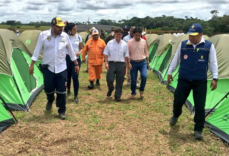 Albergues para las personas afectadas.